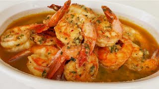 5 Minute Garlic Butter Shrimp  How To Make Garlic Butter Shrimp Recipe [upl. by Arza40]