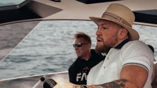 Conor McGregor flexes new 63foot Lamborghini Speed Boat [upl. by Ahsim]