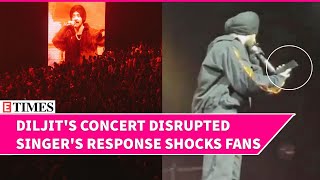 Diljit Dosanjh Hit By Phone At Paris Concert Fans Stunned By His Response  Watch Full Video [upl. by Dugan]