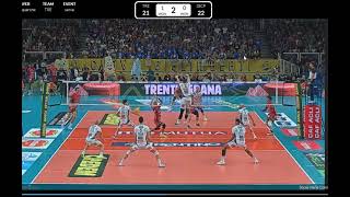 Trento Serve VS Perugia Side Out 10 27 2024 5th [upl. by Wade]