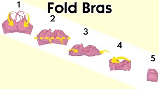 How to Fold Bras With Padding or Underwire [upl. by Nnylacissej969]