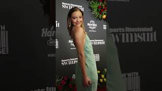 Olivia Ponton at Sports Illustrated swim week red carpet [upl. by Ozzie]