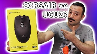 Yeni Corsair KATAR PRO Kablosuz Oyuncu Faresini İnceliyoruz [upl. by Htrap]