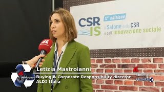 Salone Csr Mastroianni ALDI Italia quotLa gdo ha grandi responsabilità nei confronti di cliente e [upl. by Hgielsa]