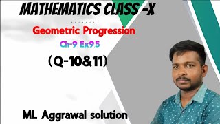 Arithmetic And Geometric Progression Class 10 ICSEAP And GP class 10 Math Chapter 9 Exercise 95 [upl. by Winson339]