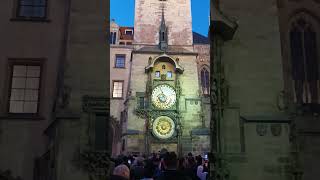 Astronomische Uhr Prag praha prague night city tourism travel clock clocktower [upl. by Armilda]