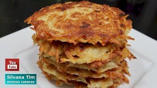 TORTITAS de Papa Crocantes 🥞 Receta fácil [upl. by Nerta242]