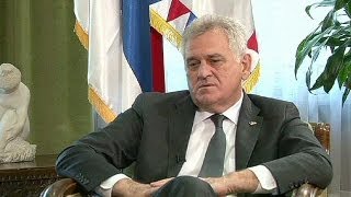 Serbian President kneels for forgiveness over Srebrenica massacre [upl. by Notsej178]