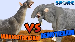 Indricotherium vs Deinotherium  Cenozoic Era Battle S1E12  SPORE [upl. by Chally]