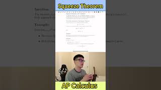 AP Calculus Unit 25 AP Exam squeeze theorem Calculus Chapter 2 1 AP Calculus US High School [upl. by Alverson]