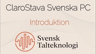 ClaroStava svenska PC  Introduktion [upl. by Amado]