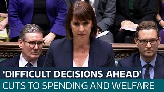 Chancellor Rachel Reeves announces tough choices to deal with public finances  ITV News [upl. by Thornie161]