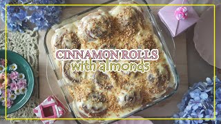 EASY CINNAMON ROLLS WITH ALMONDS  Oishiilasa [upl. by September]