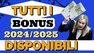 💰 Tutti i Bonus per famiglie Disponibili per il 2024 e anche nel 2025 💰 [upl. by Eeznyl]