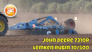 Tillage 2024  John Deere 7310R amp Lemken Rubin 10500 KUA [upl. by Llenrod]