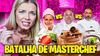 BATALHA DE MASTERCHEF MOUSSE DE CHOCOLATE DO JACQUIN vs FOGAÇA vs HELENA RIZZO [upl. by Ladew]