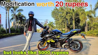 modification gixxer sf 155 worth 20 Rupees but looks like 5000 rupees  modified gixxer SF  part 1 [upl. by Llen56]