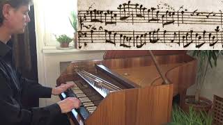 J S Bach  Invention 10 in G major BWV 781 with scrolling score [upl. by Irmine]