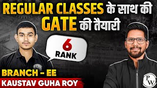 GATE 2024 Result  Meet Kaustav AIR 6 In EE  GATE 2024 Topper Interview [upl. by Aitetel510]