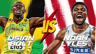 Noah Lyles vs Usain Bolt Can Noah Lyles Break Usain Bolts 200m 1931 World Record [upl. by Celtic910]