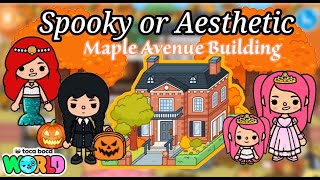 Spooky and Aesthetic Maple Avenue Building  Toca Boca World [upl. by Crockett]