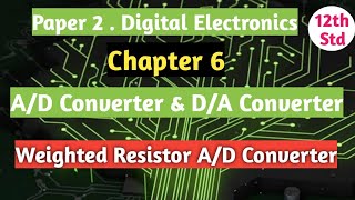 12th Std  Digital Electronic  Chap 6 AD amp DA Converter  Weighted Resistor DA Converter [upl. by Niajneb]