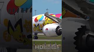 POKEMON PLANE  Scoot Boeing 7879 Takeoff at Melbourne Airport shorts [upl. by Ahseikal]