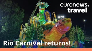 Watch Rio Carnivals colourful parade as Brazil looks forward to a full return in 2023 [upl. by Darraj151]