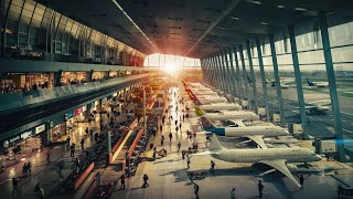 Brussels Charleroi airport inside view at airport Belgium Europe [upl. by Yllut]