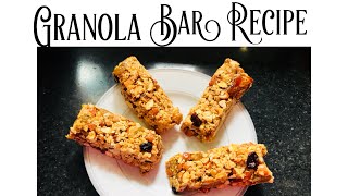 Homemade granola bars  Healty protein energy bar  Energy bar recipe  kajal’s kitchen [upl. by Chiquita]