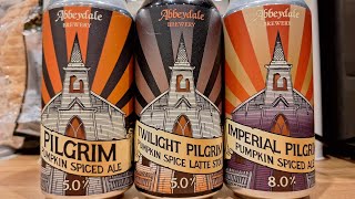 Pumpkin Beer Week  Abbeydale  Pilgrim Twilight Pilgrim amp Imperial Pilgrim  UK 🇬🇧 [upl. by Kuehnel491]