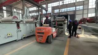 Amulite Group ships fiber cement tile production line equipment to customers in Uzbekistan [upl. by Aihsatan]