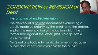 05C Condonation or Remission of Debt [upl. by Eignat]