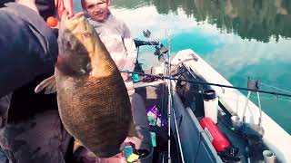 Check out Dworshak fishing with wwwreeltimefishingcom catching Giants 2 at a time [upl. by Annahsal697]