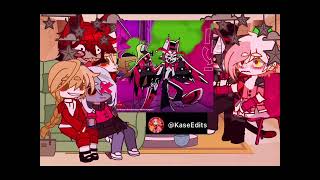 Hazbin hotel react to Radioapple and huskdust [upl. by Beal458]