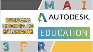 Cómo renovar la licencia de estudiante de AUTODESK Autocad Inventor Maya Revió Fusion 360 etc [upl. by Timofei]