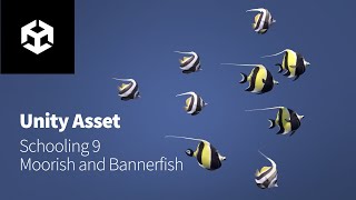 Schooling Moorish and Bannerfish Unity Asset [upl. by Enomyar387]