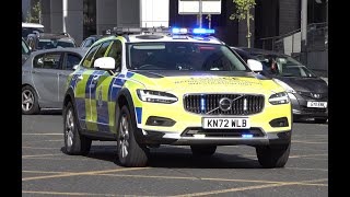 Heavy Bullhorn Merseyside Police  2022 Volvo V90 Cross Country  SCIU  Responding [upl. by Cerelia]