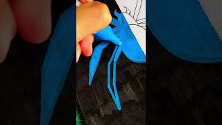 Make a SPIDERman GLOW glow marker paint draw marvel dc spiderman asmr [upl. by Sevart948]