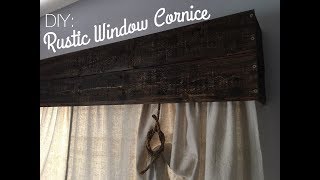 RUSTIC WOOD CORNICE DIY Made from tongue amp groove wood [upl. by Sulecram]