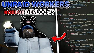 Adding MAP GENERATION INVENTORY and MORE to UNPAID WORKERS  Roblox Devlog 3 [upl. by Melony]