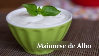 Receita de Maionese de Alho Vegan [upl. by Milburt]