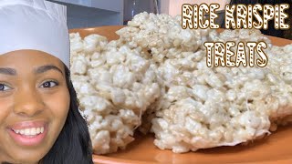 Rice Krispies Treats Recipe  Homemade and extra gooey Cooking With Tia [upl. by Ydnahs]