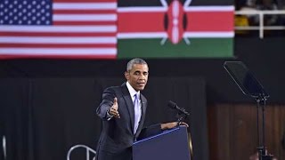 Obama in Kenya President Barack Obamas speech at Kasarani  full [upl. by Vookles]