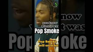 Pop Smoke Self Snitching advice…😳 viral [upl. by Elocn]