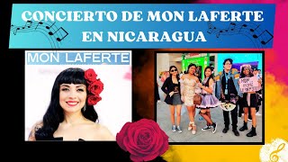 CONCIERTO de MON LAFERTE en NICARAGUA 🇳🇮  FANS FELICES 🎶🎤💃🏻 [upl. by Enelehs]