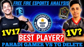 TG DELETE VS OG PAHADI  BEST PLAYER Free Fire Esports Analysis  TG Mafia amp OG Taneja  SPYDER [upl. by Boyce]