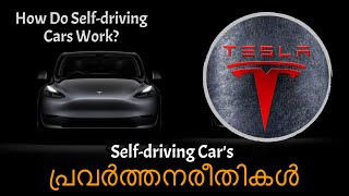 013  How Do SelfDriving Cars Work  Tesla  Autonomous Cars  Tesla Model Y  in Malayalam [upl. by Colet694]