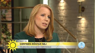 Annie Lööf quotDet handlar inte om Kristersson – det handlar om SDquot  Nyhetsmorgon TV4 [upl. by Renba294]