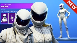 NEW WHITE OUT amp OVERTAKER MOTORCYCLE SKINS FORTNITE BATTLE ROYALE [upl. by Echo]